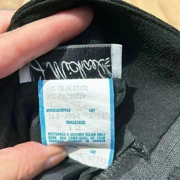 Vintage J  Michaels Black Maxi Skirt - Picture 8 of 14